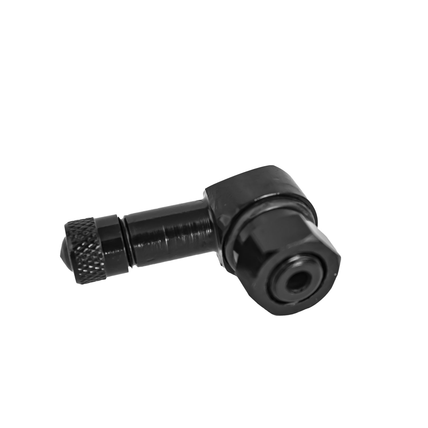 Clamp-In Motorrad Alu-Ventil Schwarz 8,3 mm
