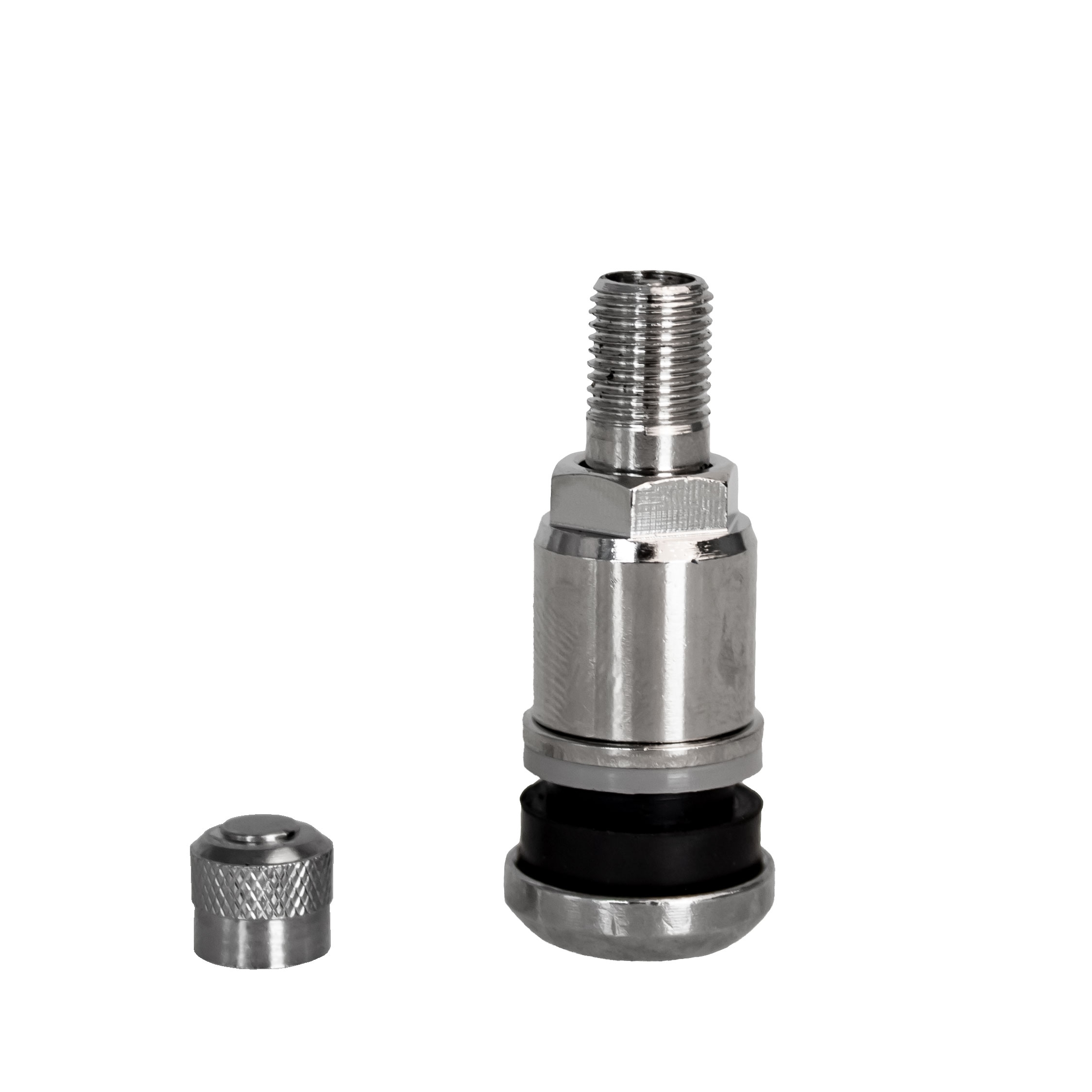 4  Stück Metallventil Messing - MS525N - silber