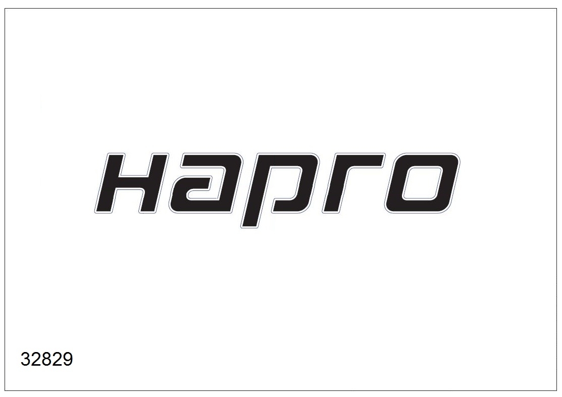 Aufkleber Hapro schwarz