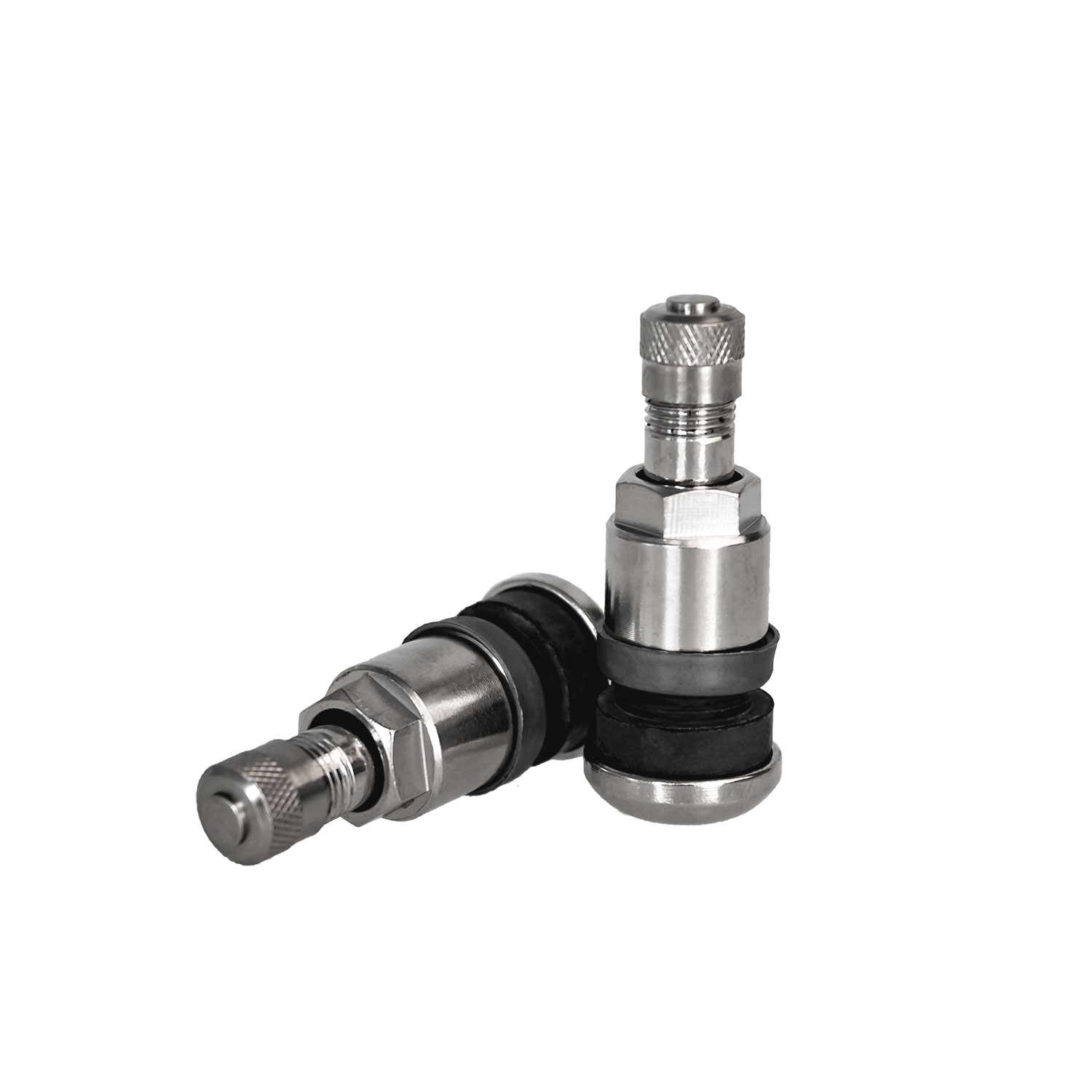 4  Stück Metallventil Messing - MS525N - silber