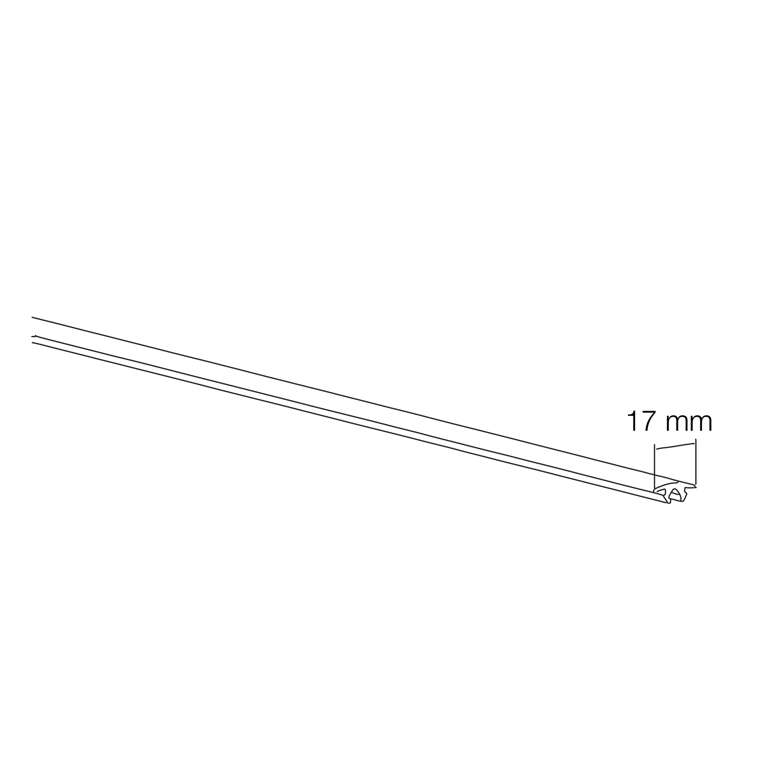 Thule Cover Strip 17 mm Lower