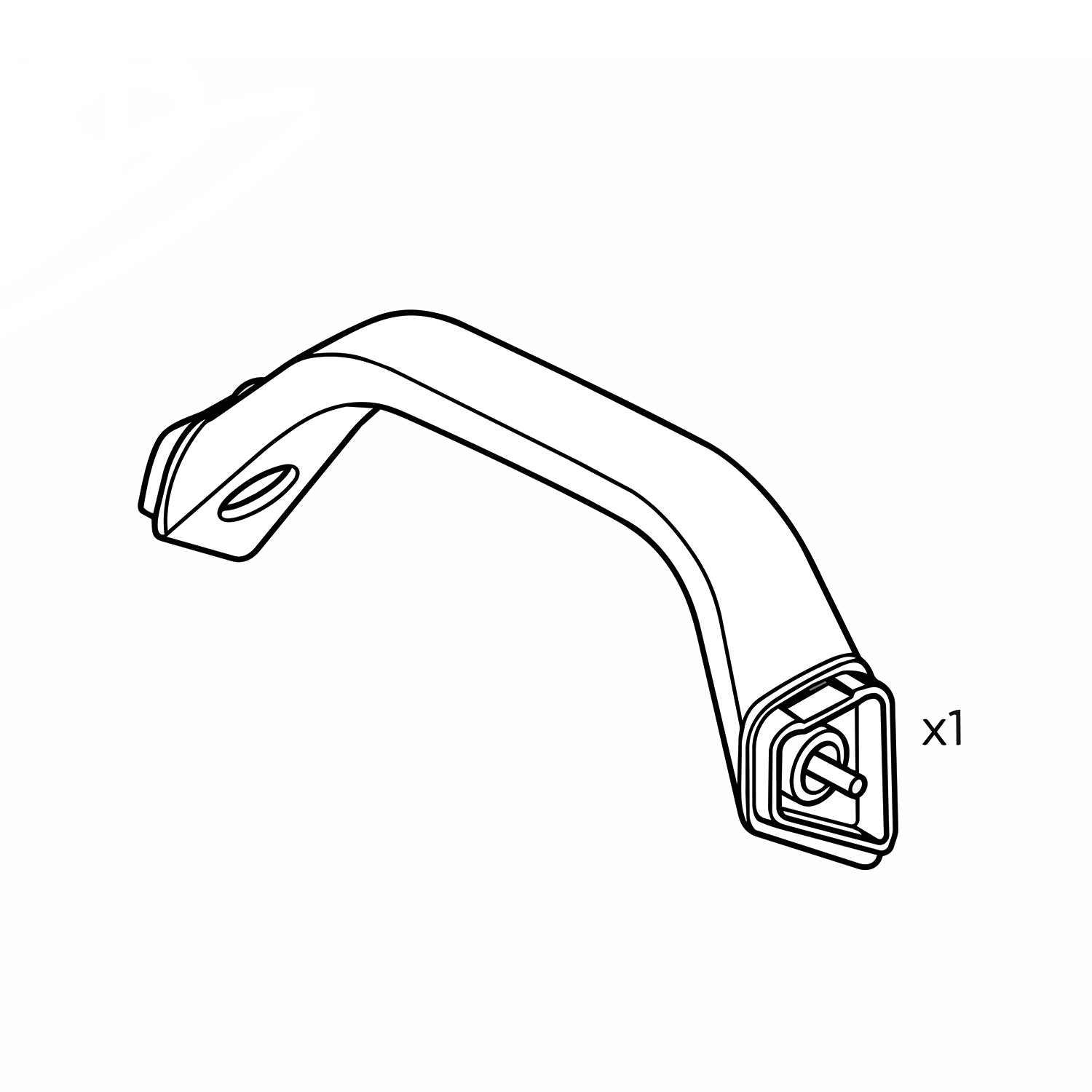Wheel tray handle