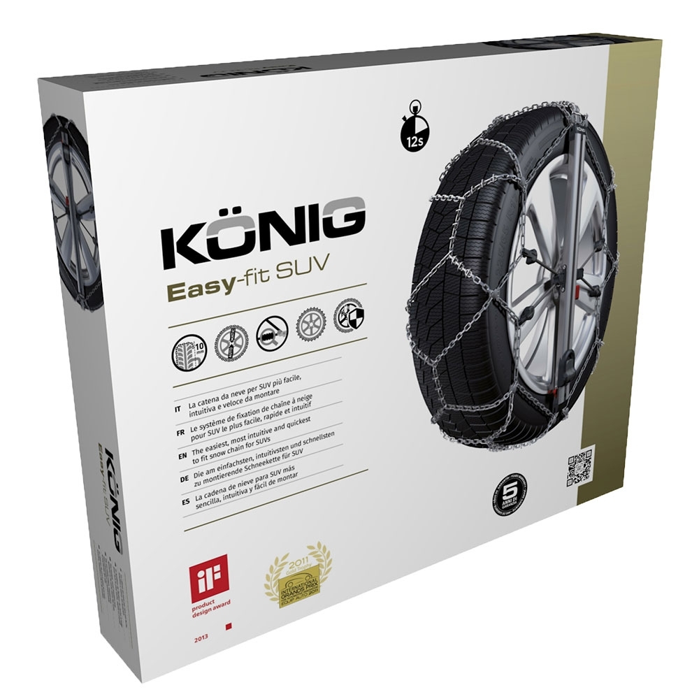 Schneekettenset f. VW Touareg III (2018) 255/55 R19
