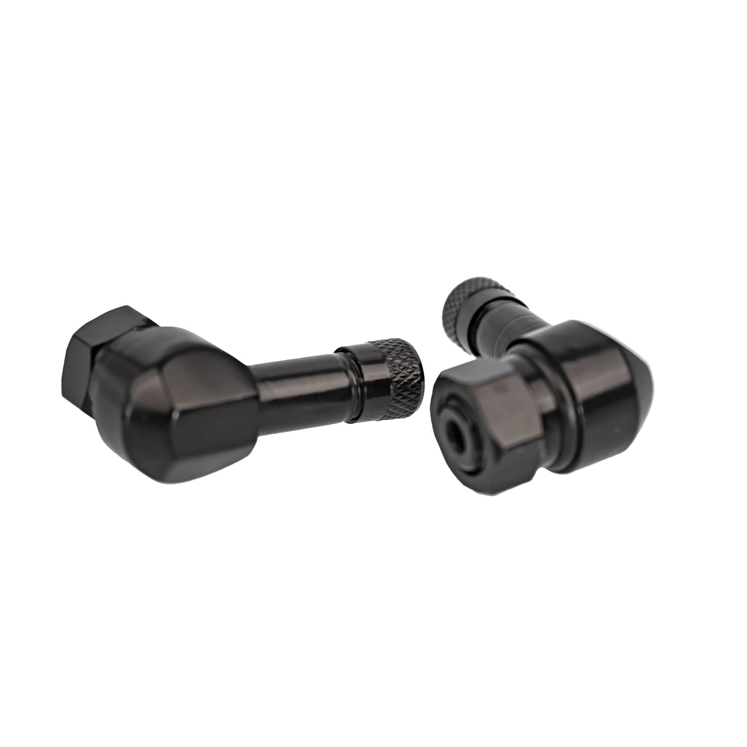 Clamp-In Motorrad Alu-Ventil Schwarz 8,3 mm
