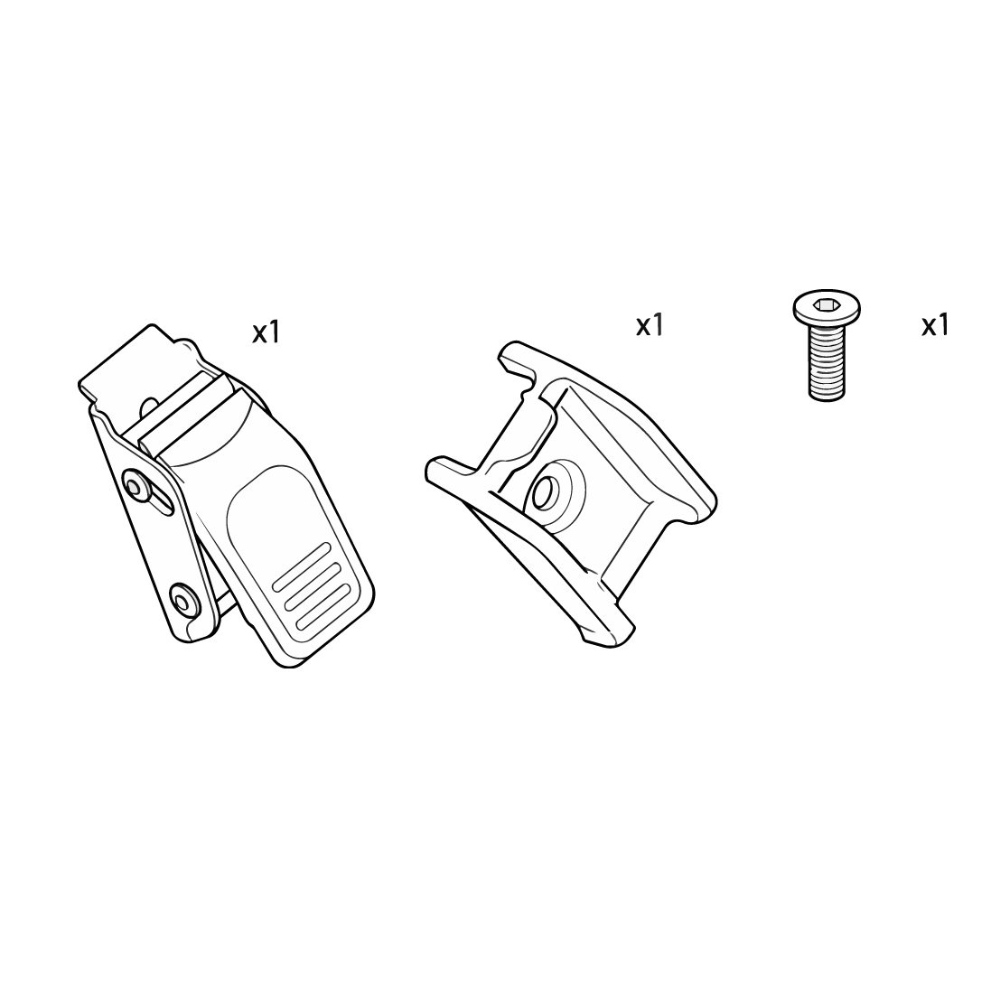 Pump buckle complete, add-on