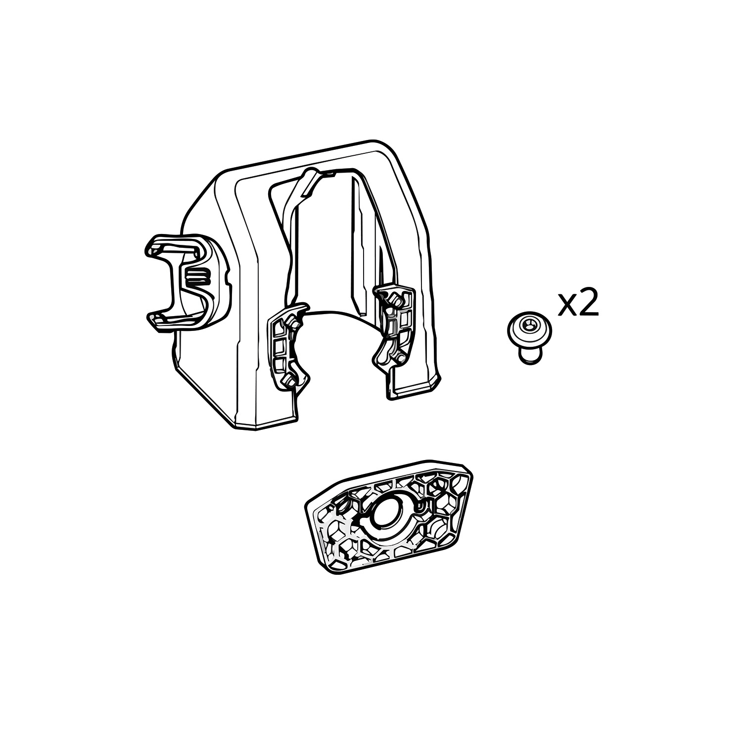 Coupling cover incl. holder