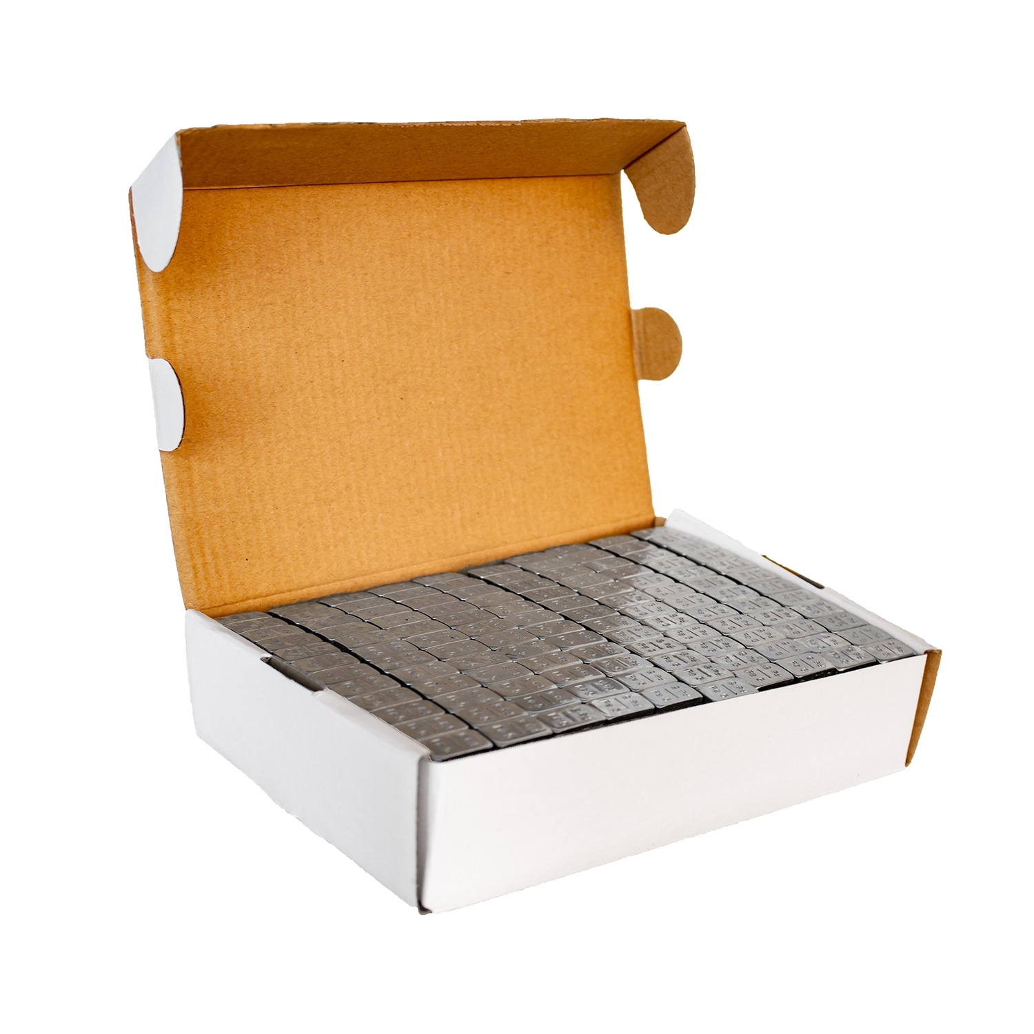 Klebegewichte Riegel - 20 Riegel a 60 Gramm verzinkt silber glänzend - 1,2kg