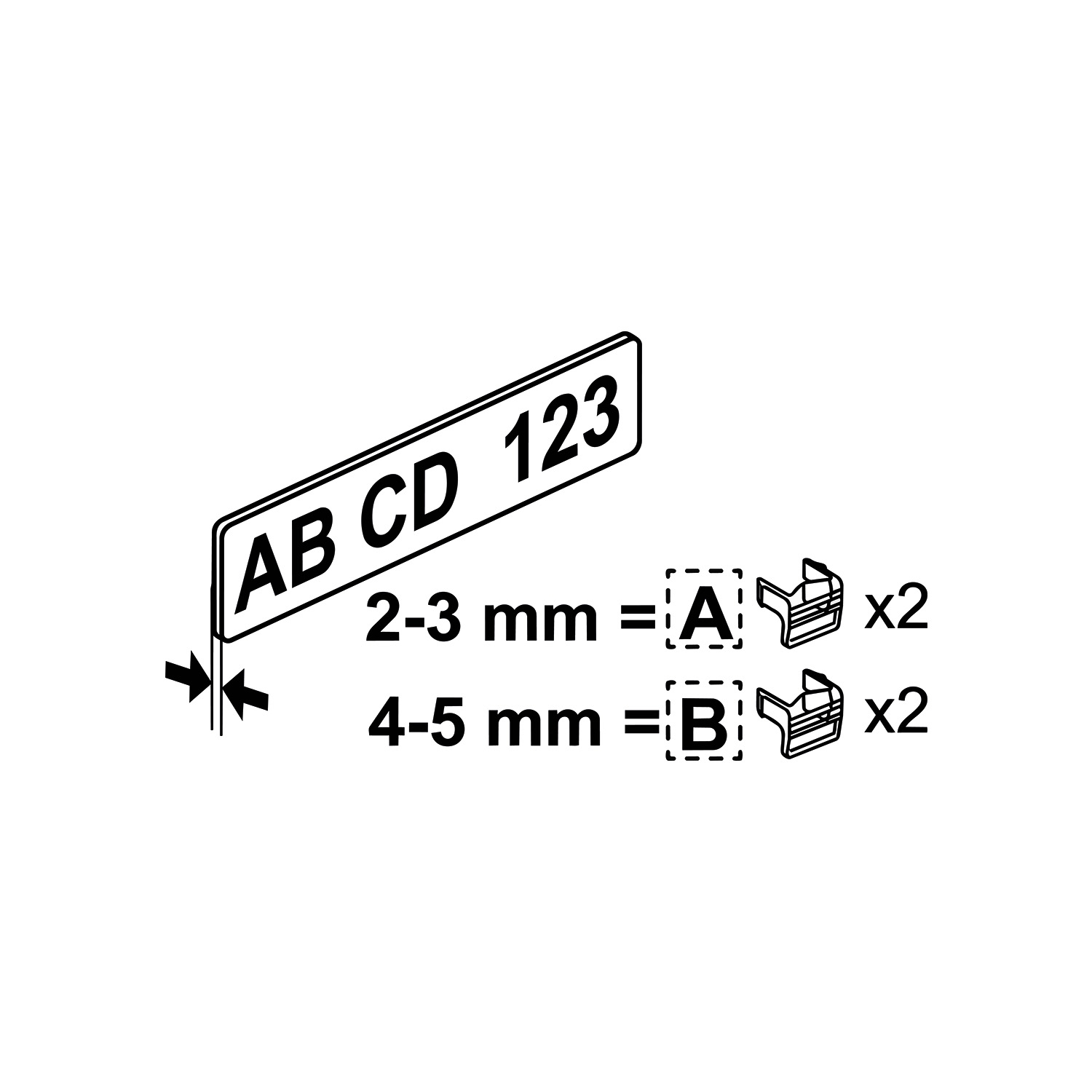 Replacement Clips (2A + 2B)