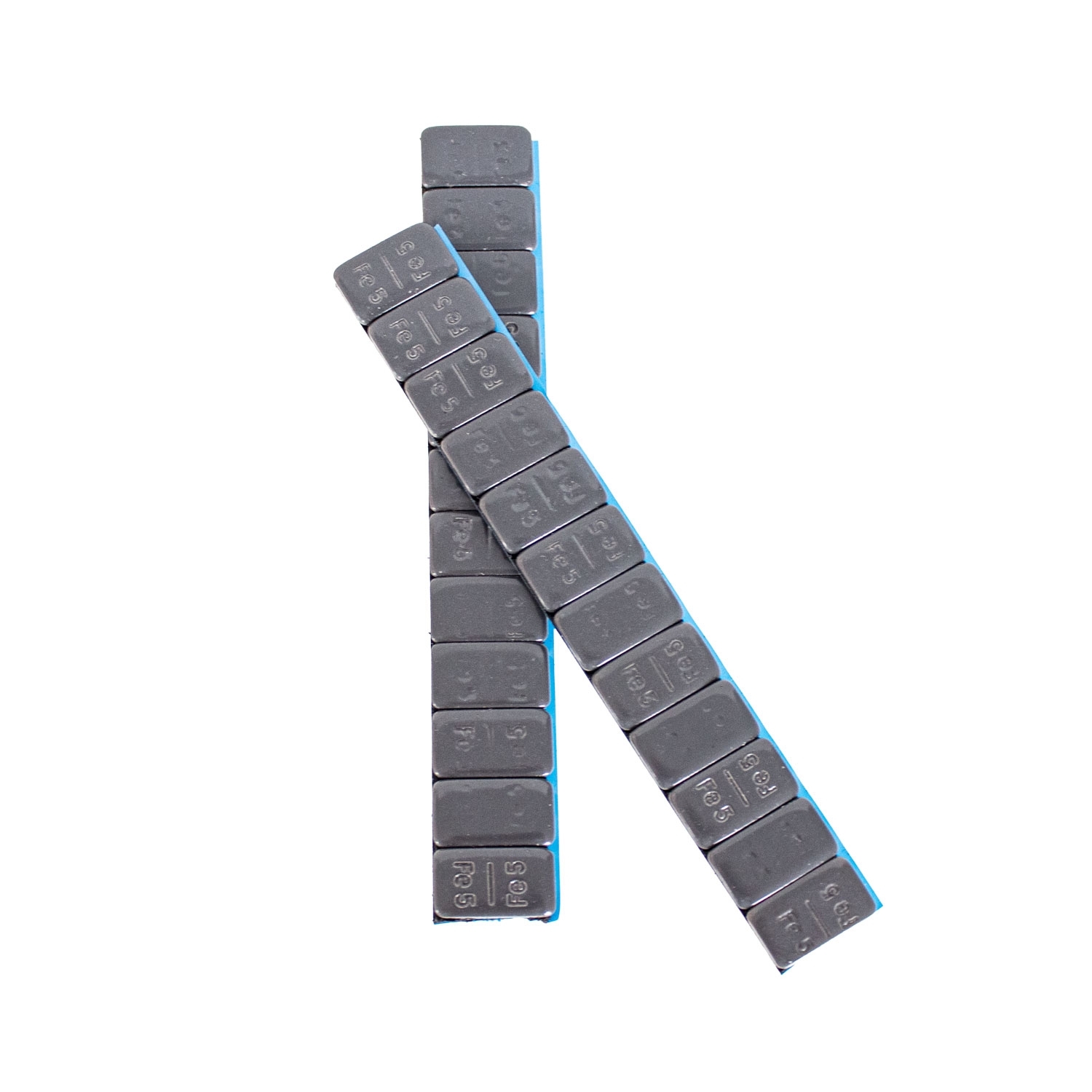 Klebegewicht Riegel 5/5 - 100 Riegel doppelt beschichtet Titan