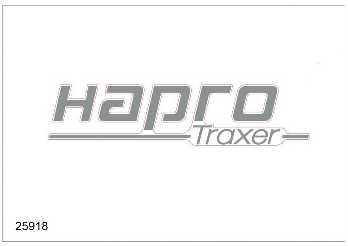 Aufkleber Hapro Traxer zilver