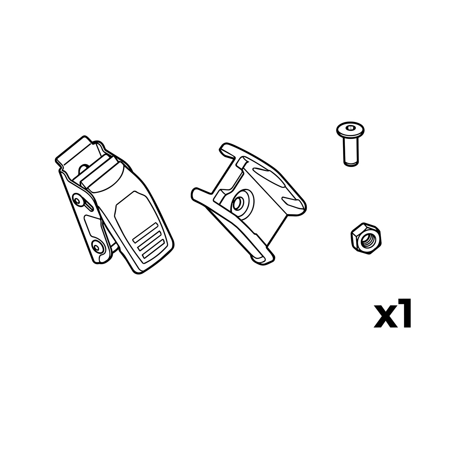 Wheel holder pump buckle