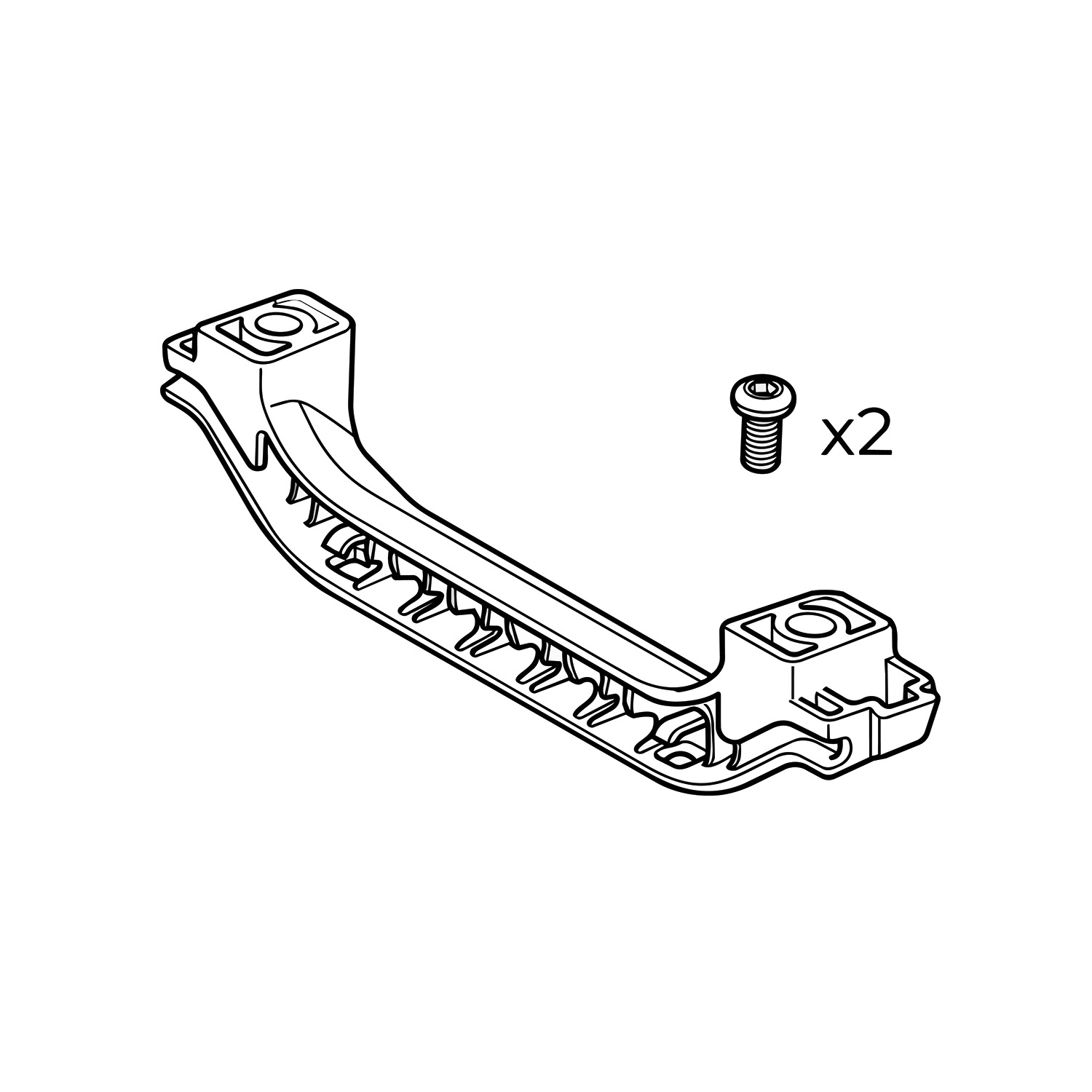 Wheel tray handle