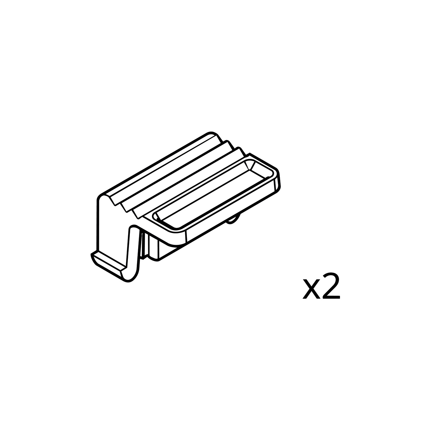 Clip number plate