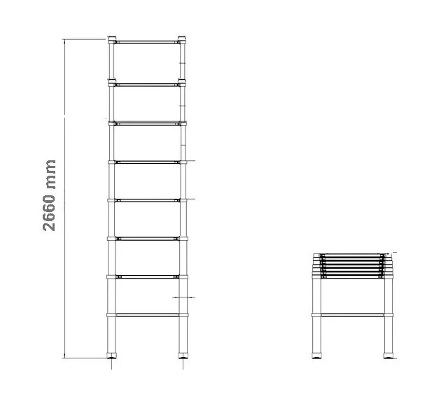 Hapro Vista Leiterverlängerung Extension + 40 cm