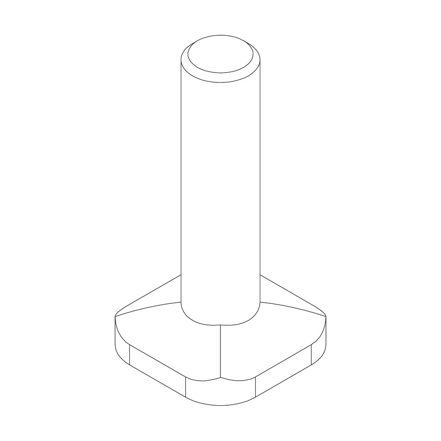 Thule Screw M8x51mm / Schraube M8x51mm - Thule rain gutter foot 951&952