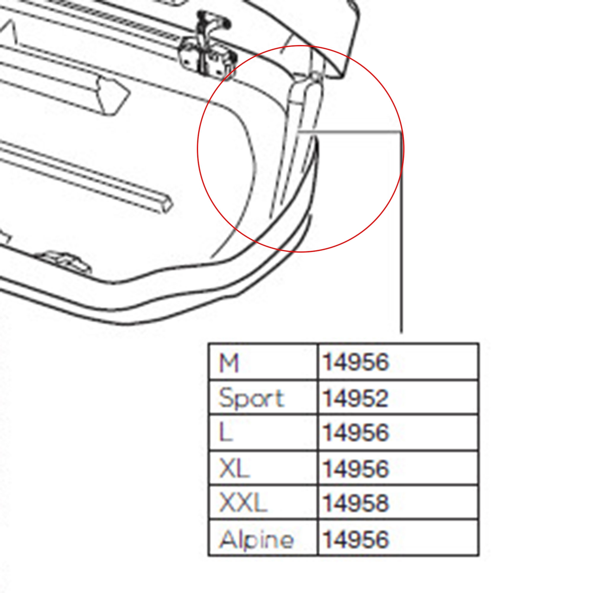 Thule Deckelheber Kit ML 120 vorne