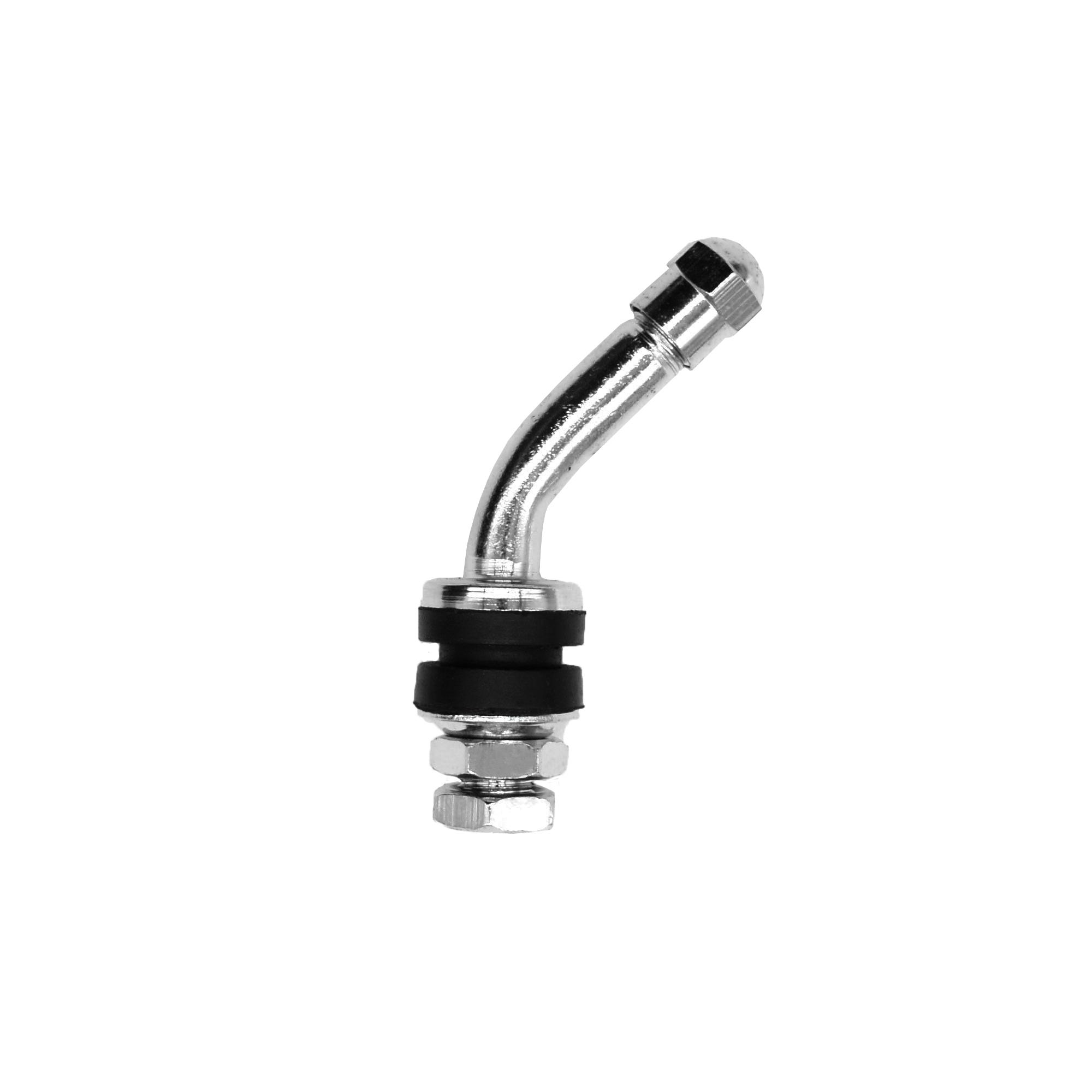 20 Stück - Clamp-In Metallventil / Winkelventil Gewinkelte 90°